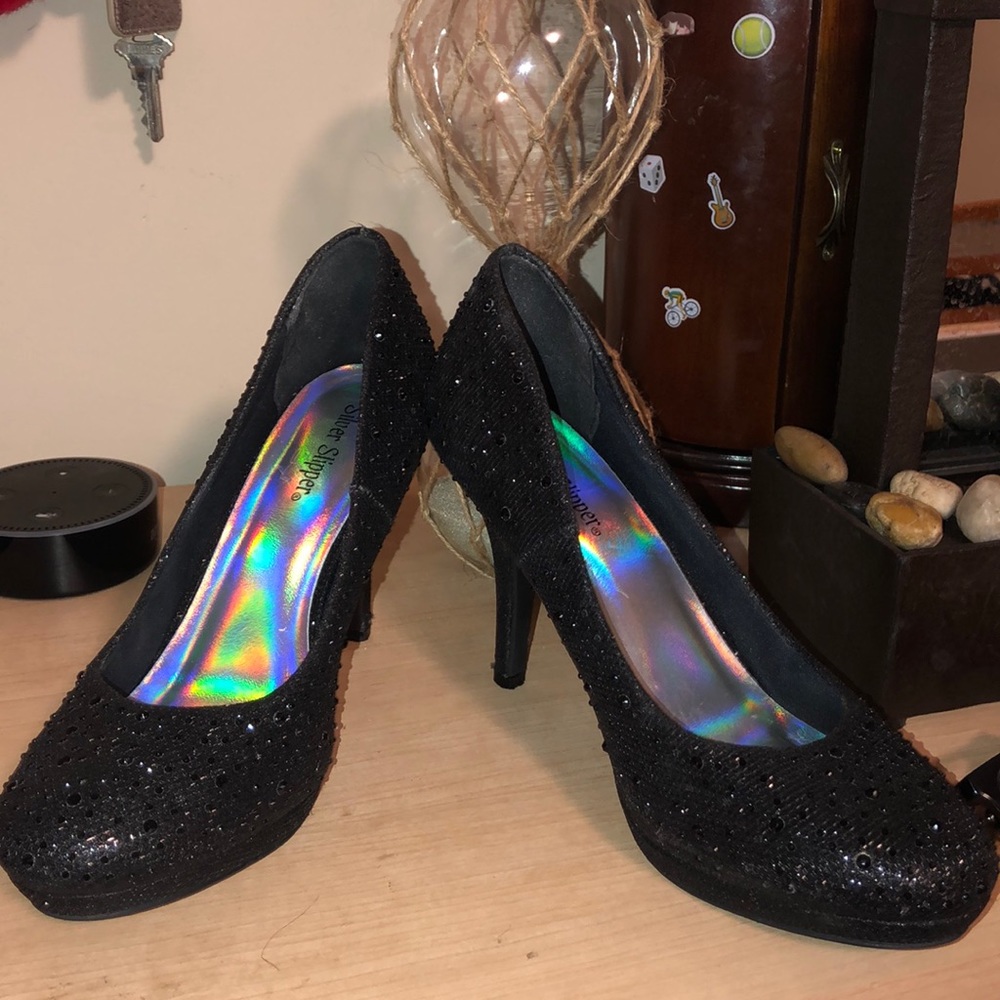 black heels